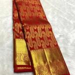 Grandiose Red Soft Banarasi Silk Saree With Vibrant Blouse Piece