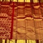 Grandiose Red Soft Banarasi Silk Saree With Vibrant Blouse Piece