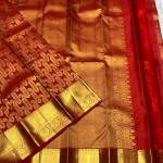 Grandiose Red Soft Banarasi Silk Saree With Vibrant Blouse Piece