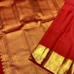 Grandiose Red Soft Banarasi Silk Saree With Vibrant Blouse Piece