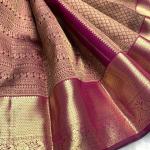 Transcendent Purple Soft Banarasi Silk Saree With Gratifying Blouse Piece