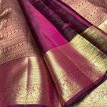 Transcendent Purple Soft Banarasi Silk Saree With Gratifying Blouse Piece
