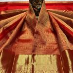 Exuberant Red Soft Banarasi Silk Saree With Smart Blouse Piece