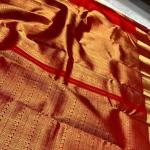 Exuberant Red Soft Banarasi Silk Saree With Smart Blouse Piece