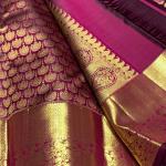 Extraordinary Purple Pure Zari Weaving Banarasi Silk Saree With Supernal Blouse Piece