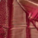 Pretty Wine Pure Zari Weaving Banarasi Silk Saree With Transcendent Blouse Piece