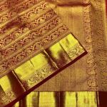 Marvellous Red Pure Zari Weaving Banarasi Silk Saree With Zephyr Blouse Piece