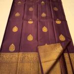 Stunner Wine Pure Zari Weaving Banarasi Silk Saree With Smashing Blouse Piece