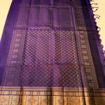 Pleasant Purple Pure Zari Weaving Banarasi Silk Saree With Tantalizing Blouse Piece