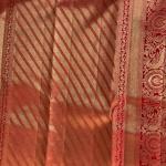 Prodigal Red Pure Zari Weaving Banarasi Silk Saree With Majesty Blouse Piece