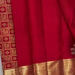 Prodigal Red Pure Zari Weaving Banarasi Silk Saree With Majesty Blouse Piece