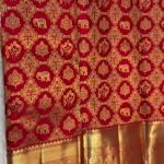 Eclat Red Pure Zari Weaving Banarasi Silk Saree With Beautiful Blouse Piece