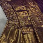 Supernal Purple Pure Zari Weaving Banarasi Silk Saree With Refreshing Blouse Piece