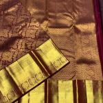 Evanescent Purple Pure Zari Weaving Banarasi Silk Saree With Seraphic Blouse Piece