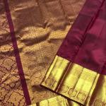 Evanescent Purple Pure Zari Weaving Banarasi Silk Saree With Seraphic Blouse Piece