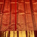 Ornate Red Pure Zari Weaving Banarasi Silk Saree With Arresting Blouse Piece