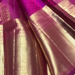 Trendy Purple Pure Banarasi Silk Saree With Lagniappe Blouse Piece