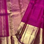 Trendy Purple Pure Banarasi Silk Saree With Lagniappe Blouse Piece