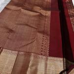 Majesty Maroon Pure Banarasi Silk Saree With Captivating Blouse Piece