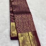 Whimsical Purple Pure Banarasi Silk Saree With Pretty Blouse Piece