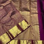 Whimsical Purple Pure Banarasi Silk Saree With Pretty Blouse Piece