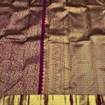 Whimsical Purple Pure Banarasi Silk Saree With Pretty Blouse Piece
