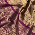 Whimsical Purple Pure Banarasi Silk Saree With Pretty Blouse Piece