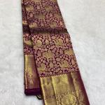 Rhapsodic Purple Pure Banarasi Silk Saree With Extraordinary Blouse Piece