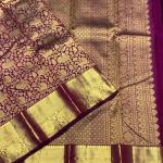 Rhapsodic Purple Pure Banarasi Silk Saree With Extraordinary Blouse Piece