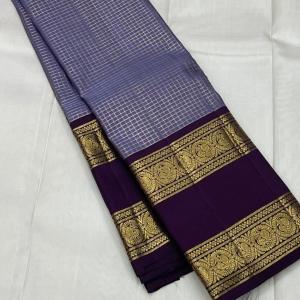 Moiety Lavender Soft Silk Saree With Transcendent Blouse Piece