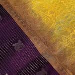 Pretty Purple Pure Zari Weaving Banarasi Silk Saree With Captivating Blouse Piece