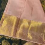 Profuse Dark Green Pure Zari Weaving Banarasi Silk Saree With Enchanting Blouse Piece