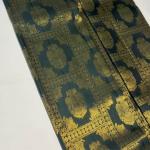 Profuse Dark Green Pure Zari Weaving Banarasi Silk Saree With Enchanting Blouse Piece