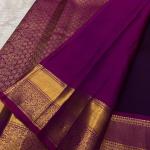 Marvellous Purple Pure Zari Weaving Banarasi Silk Saree With Smart Blouse Piece