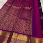 Marvellous Purple Pure Zari Weaving Banarasi Silk Saree With Smart Blouse Piece