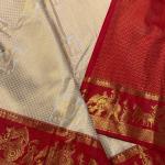 Resplendent Beige Pure Zari Weaving Banarasi Silk Saree With Splendiferous Blouse Piece