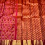 Susurrous Dark Pink Pure Zari Weaving Banarasi Silk Saree With Enticing Blouse Piece