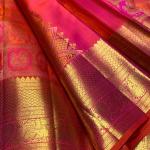 Susurrous Dark Pink Pure Zari Weaving Banarasi Silk Saree With Enticing Blouse Piece