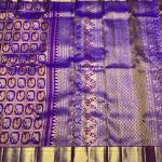 Scintilla Royal Purple Pure Zari Weaving Banarasi Silk Saree With Adorable Blouse Piece