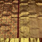 Rhapsody Wine Pure Banarasi Silk Saree With Delectable Blouse Piece