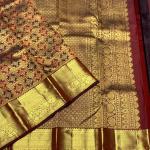 Rhapsody Wine Pure Banarasi Silk Saree With Delectable Blouse Piece
