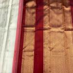 Proficient Beige Pure Banarasi Silk Saree With Surreptitious Blouse Piece