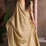Prominent Beige Pure Zari Weaving Banarasi Silk Saree With Magnetic Blouse Piece