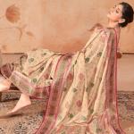 Panache Beige Patola Silk Saree with Fancifull Blouse Piece
