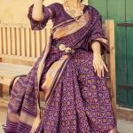 Mesmerising Purple Soft Banarasi Silk Saree With Glamorous Blouse Piece