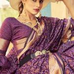 Mesmerising Purple Soft Banarasi Silk Saree With Glamorous Blouse Piece