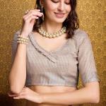 Seraphic Peach Cotton Silk Saree With Preferable Blouse Piece