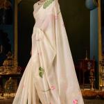Entrancing Beige Cotton Silk Saree With Conflate Blouse Piece