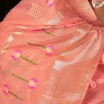 Fugacious Peach Cotton Silk Saree With Sophisticated Blouse Piece