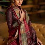 Stylish Maroon Pure Zari Weaving Banarasi Silk Saree With Surreptitious Blouse Piece